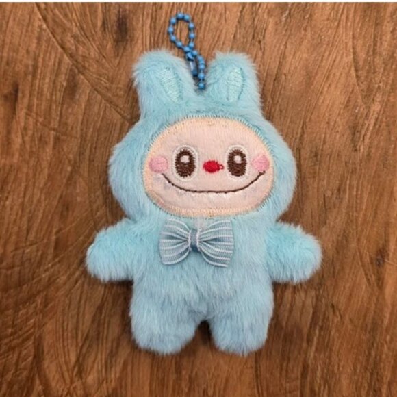 4.5" Blue LABUBU Doll LABUBU Toy Labubu Stuffed Labubu Keychain The Monsters - Picture 1 of 2